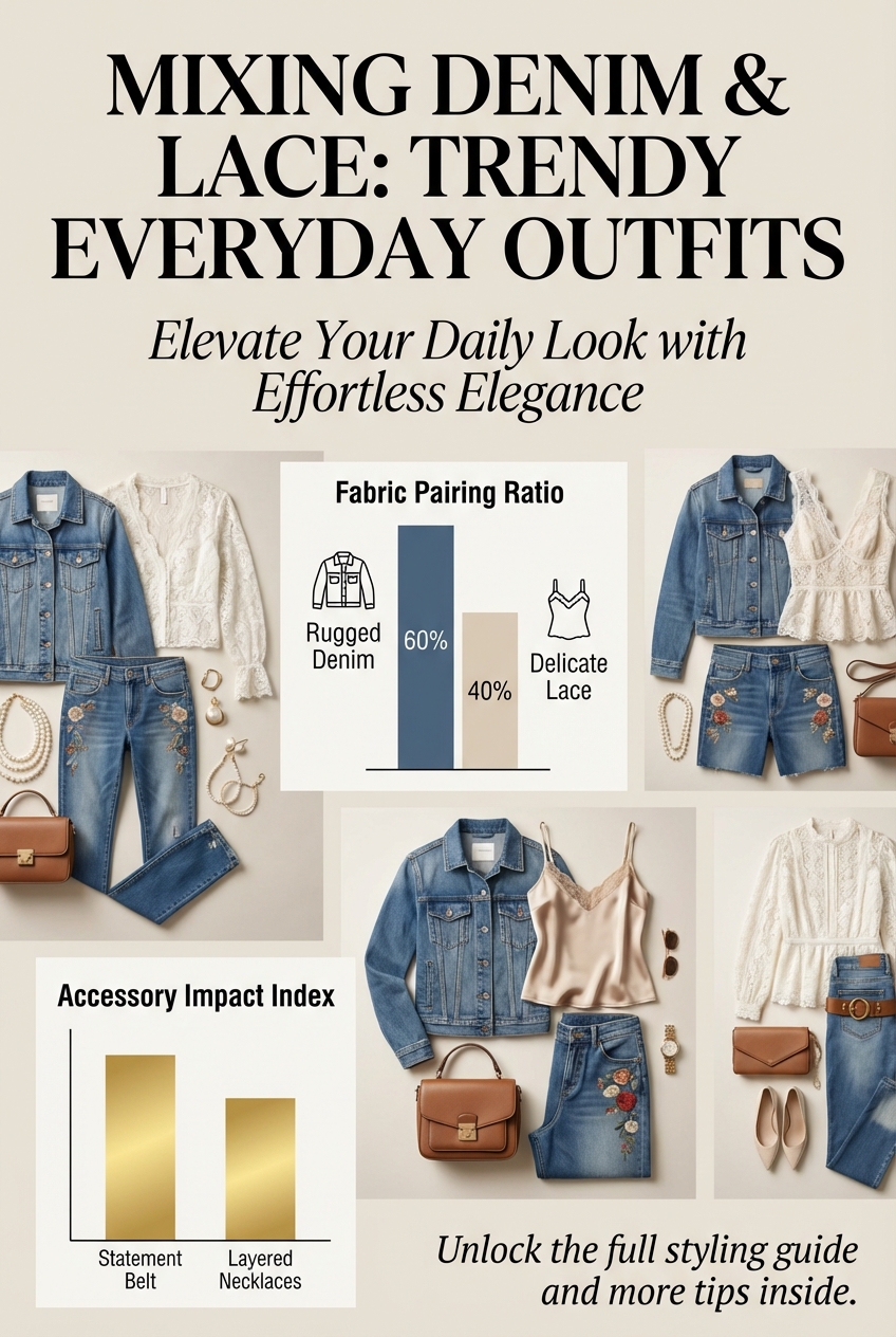 Mixing Denim And Lace For Trendy Everyday Outfits - photo 3