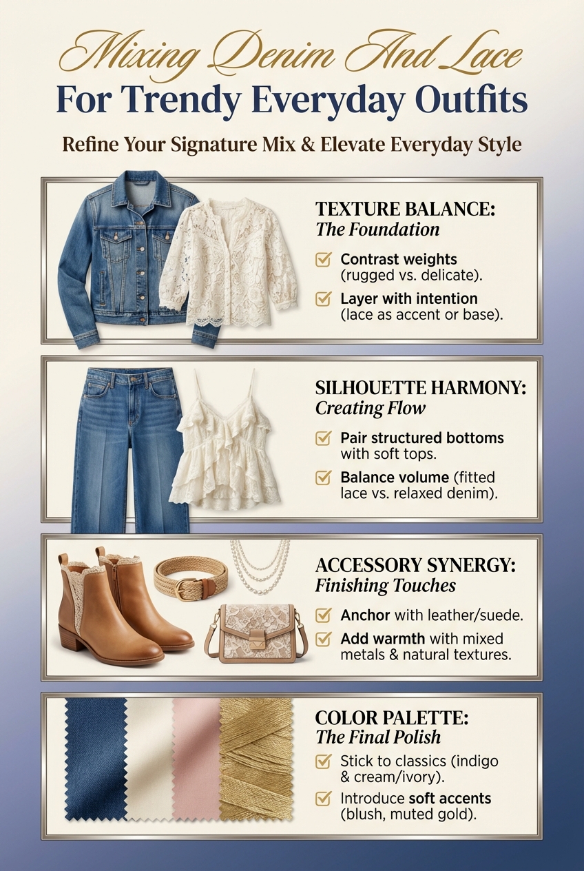 Mixing Denim And Lace For Trendy Everyday Outfits - photo 5