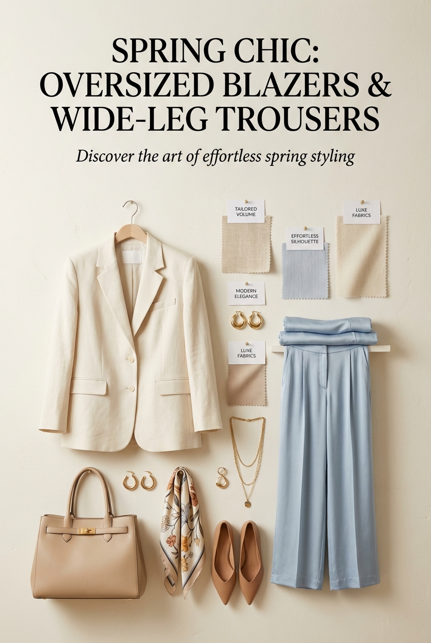 Oversized Blazers With Wide Leg Trousers For Spring Chic - photo 4
