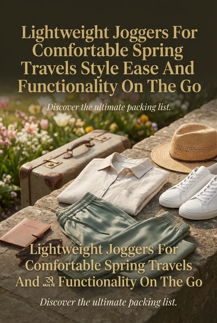 Lightweight Joggers For Comfortable Spring Travels Style Ease And Functionality On The Go - photo 2