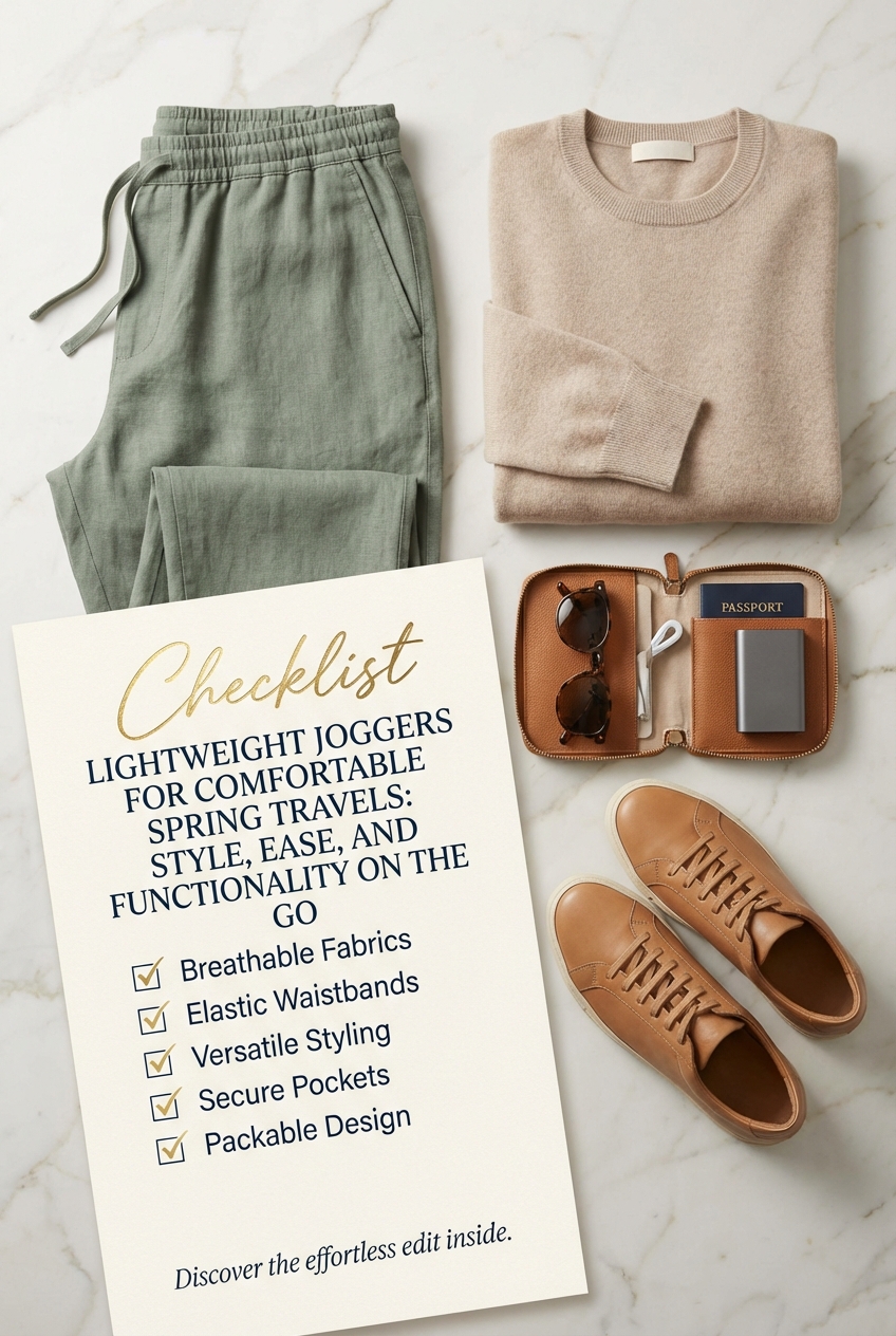 Lightweight Joggers For Comfortable Spring Travels Style Ease And Functionality On The Go - photo 5