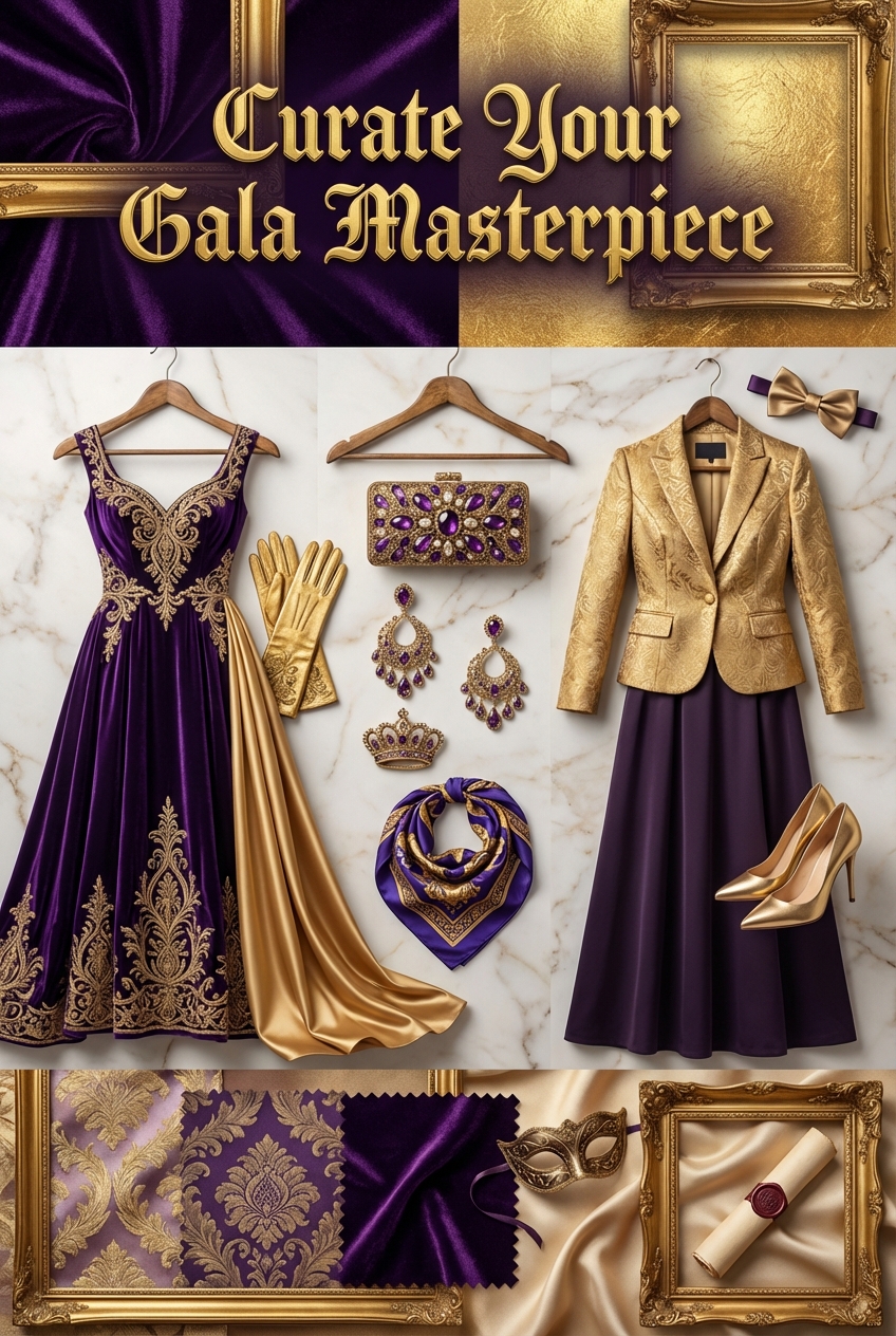 Regal Purple And Gold Outfits For Royal Themed Galas - photo 4