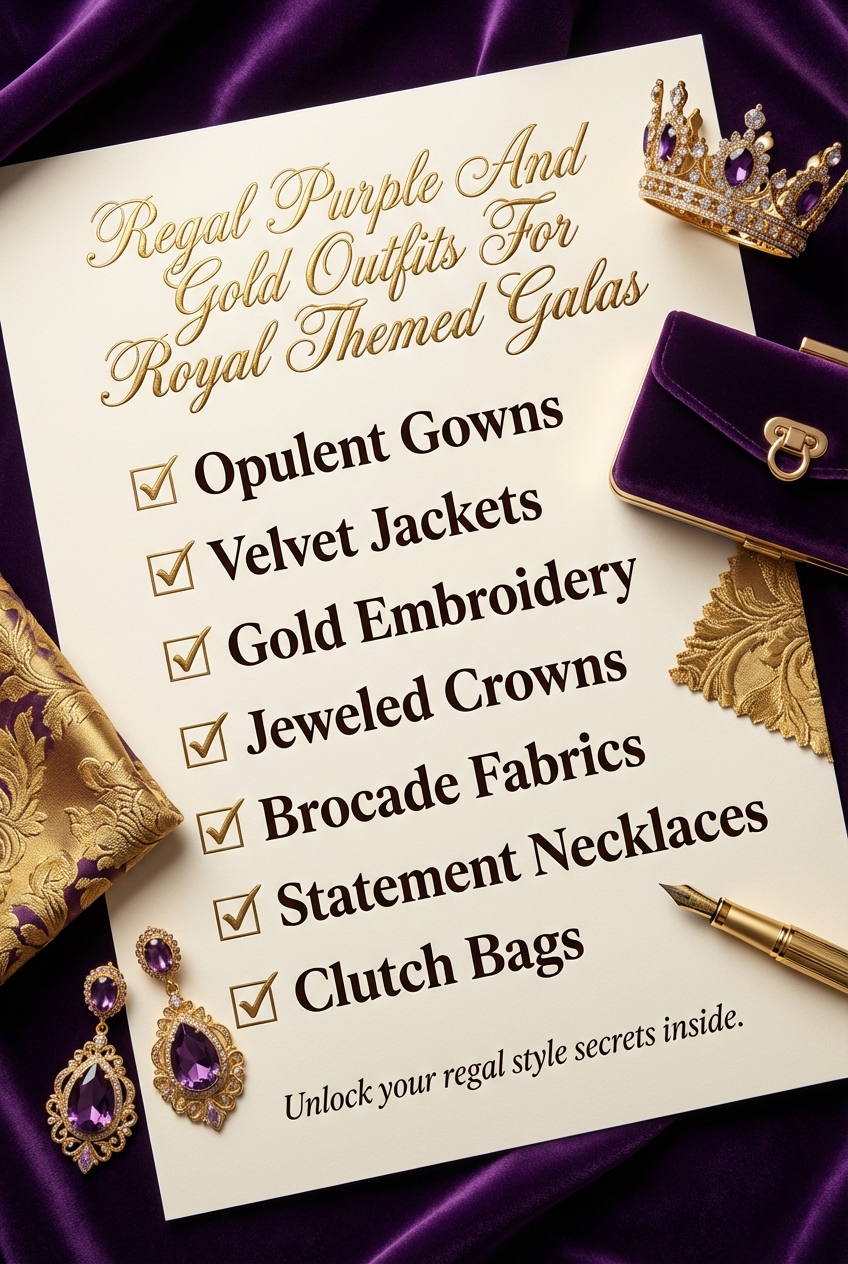 Regal Purple And Gold Outfits For Royal Themed Galas - photo 5