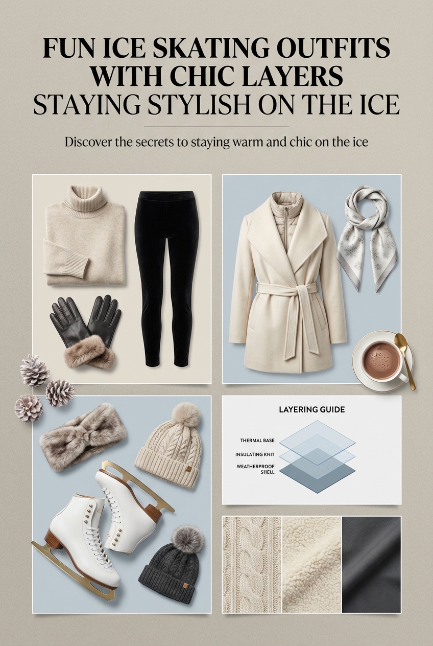 Fun Ice Skating Outfits With Chic Layers Staying Stylish On The Ice - photo 4