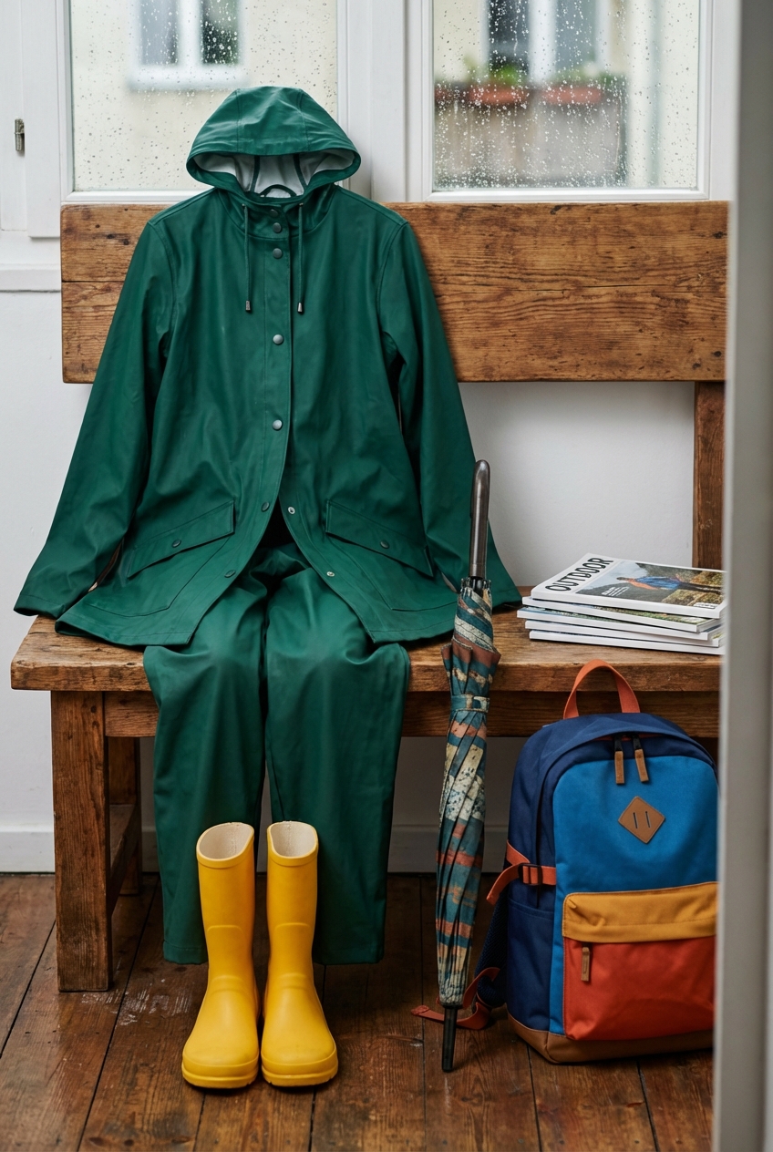 Waterproof Outerwear Sets For Rain Heavy Weather