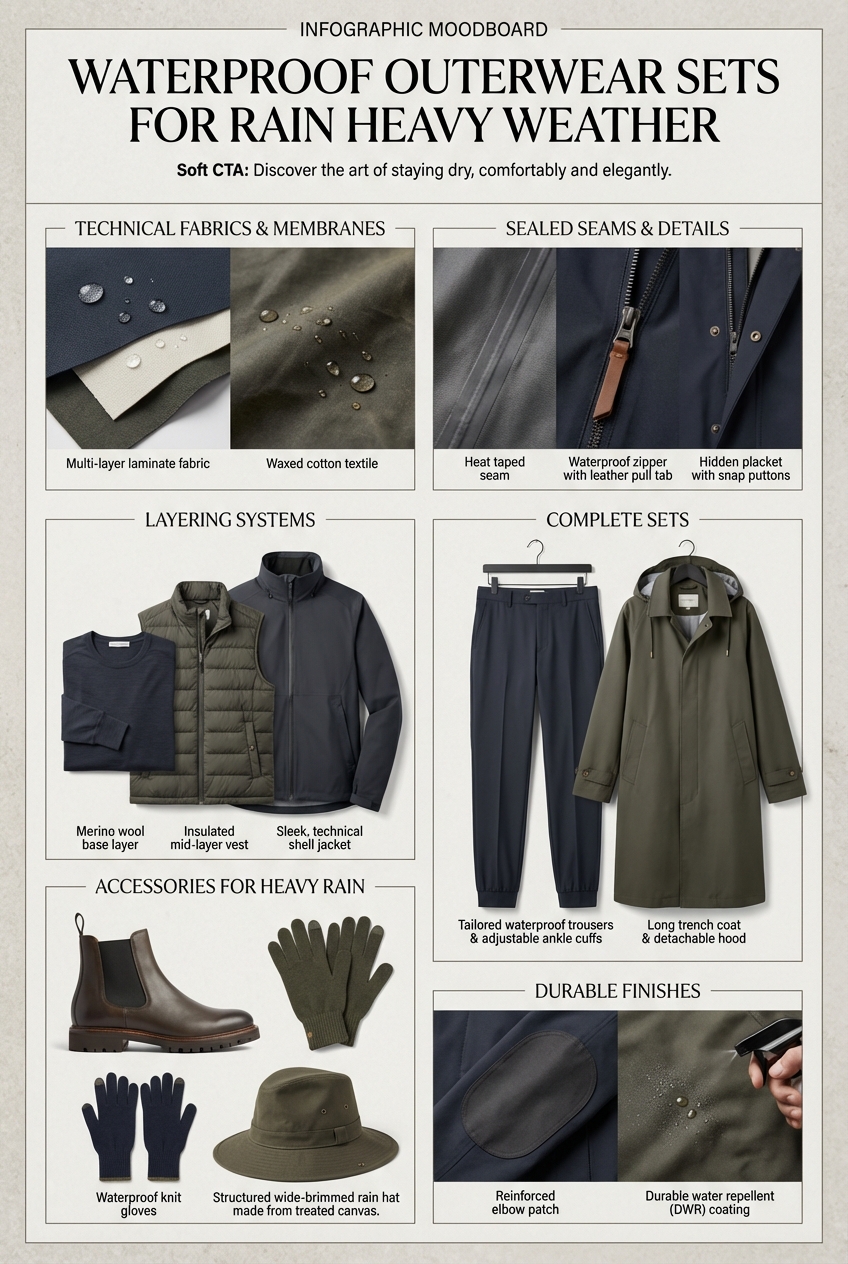 Waterproof Outerwear Sets For Rain Heavy Weather - photo 4