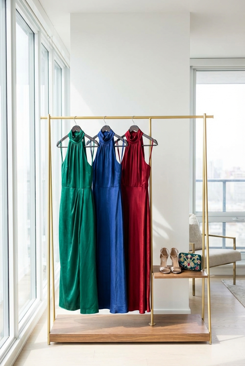 Sleek Halter Neck Dresses For Cocktail Events