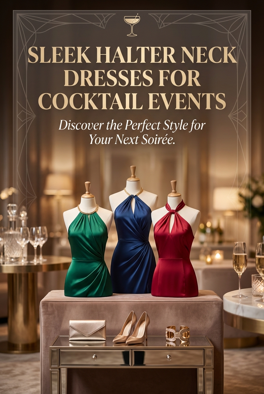 Sleek Halter Neck Dresses For Cocktail Events - photo 2