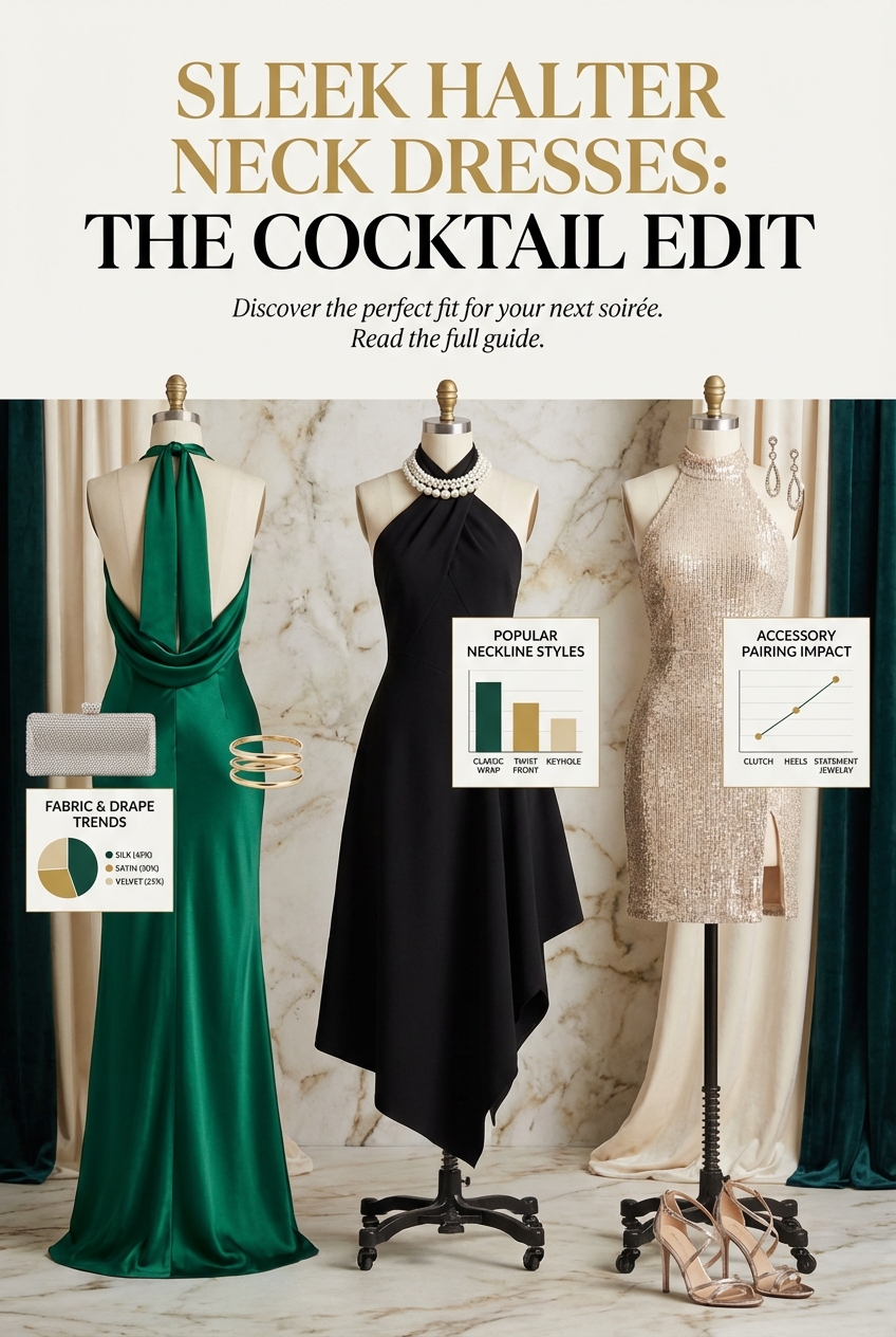 Sleek Halter Neck Dresses For Cocktail Events - photo 3
