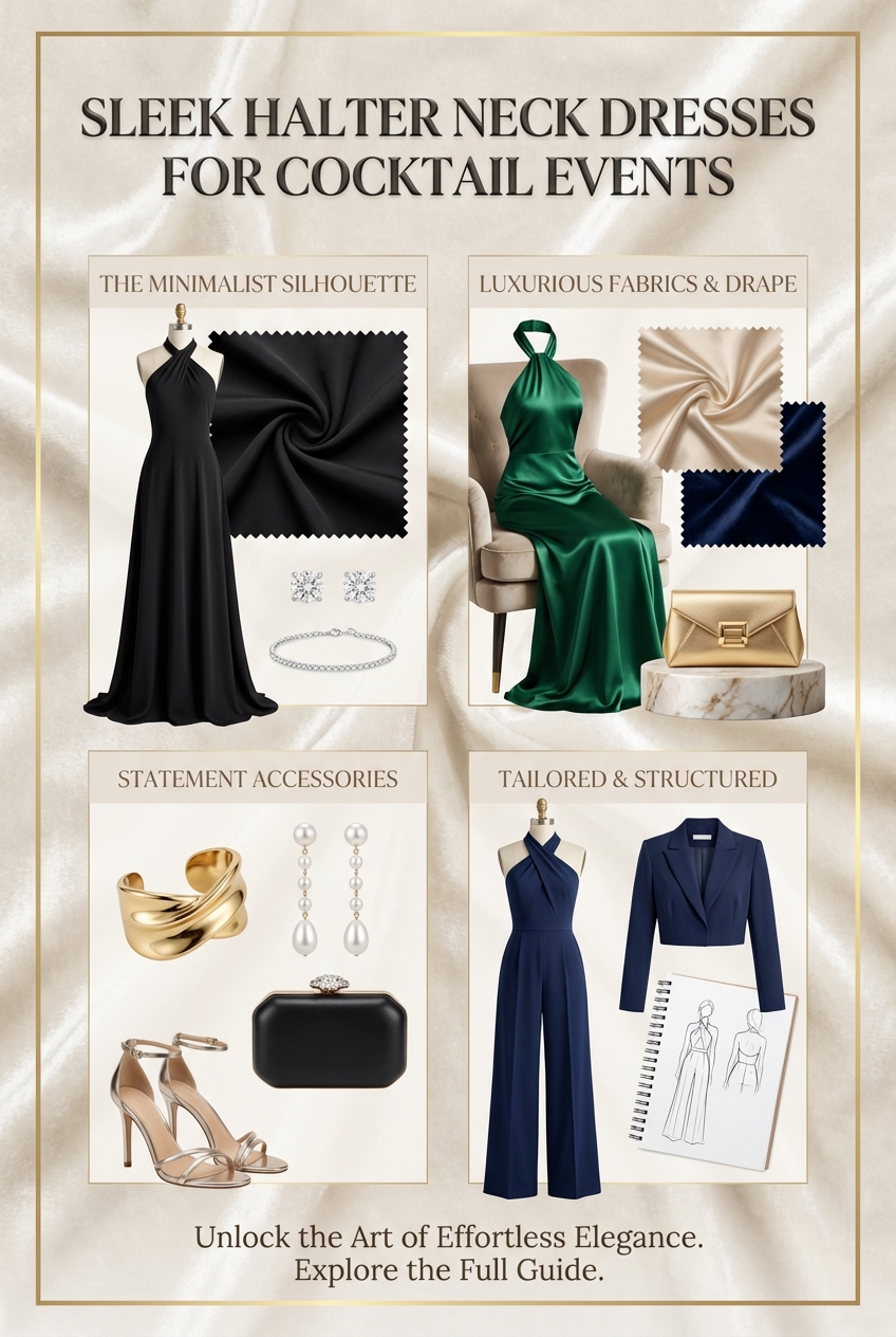 Sleek Halter Neck Dresses For Cocktail Events - photo 4