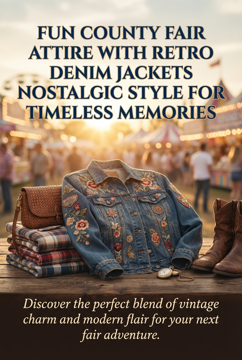 Fun County Fair Attire With Retro Denim Jackets Nostalgic Style For Timeless Memories - photo 2