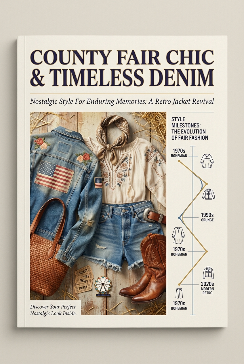 Fun County Fair Attire With Retro Denim Jackets Nostalgic Style For Timeless Memories - photo 3