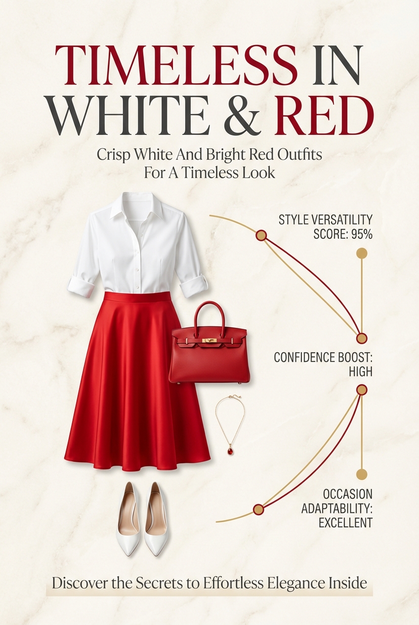 Crisp White And Bright Red Outfits For A Timeless Look - photo 3