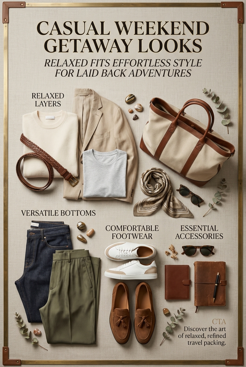 Casual Weekend Getaway Looks With Relaxed Fits Effortless Style For Laid Back Adventures - photo 4