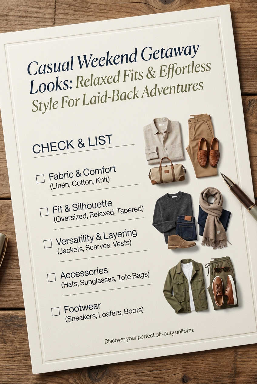 Casual Weekend Getaway Looks With Relaxed Fits Effortless Style For Laid Back Adventures - photo 5