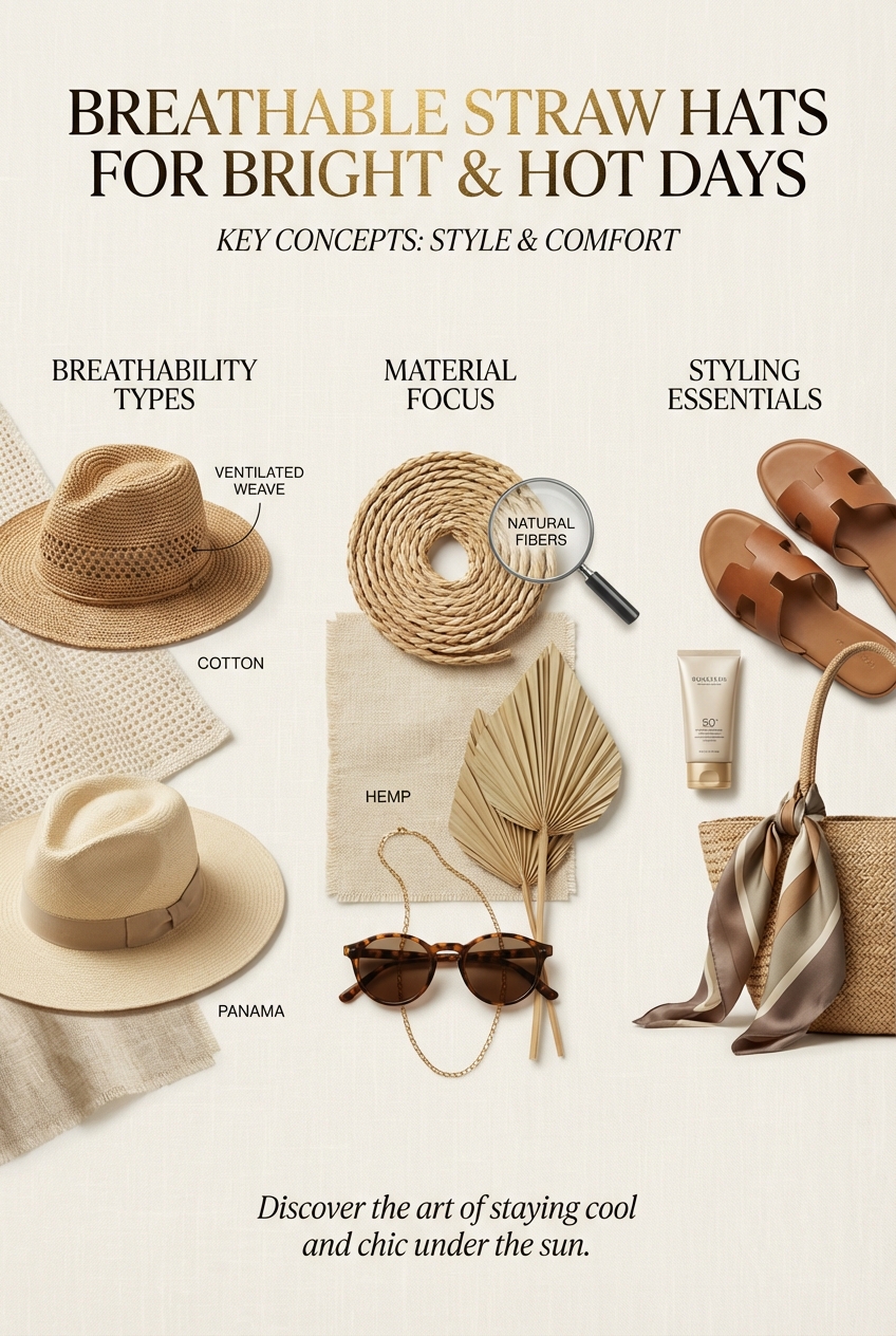 Breathable Straw Hats For Bright And Hot Days - photo 4