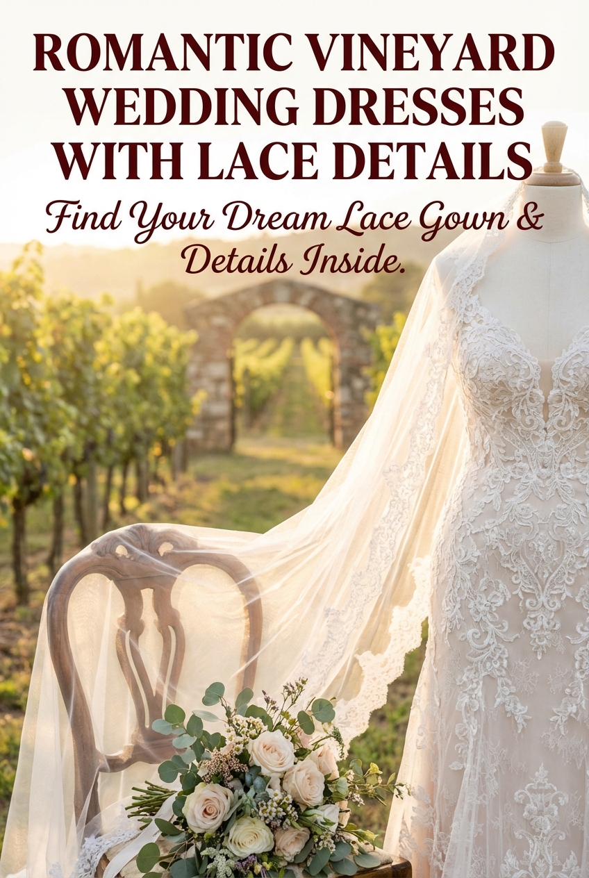 Romantic Vineyard Wedding Dresses With Lace Details - photo 2