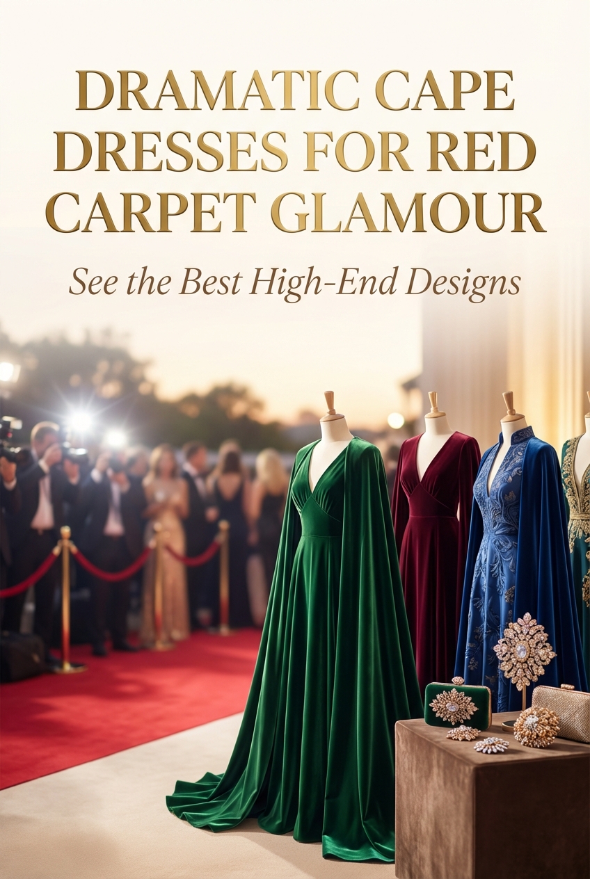Dramatic Cape Dresses For Red Carpet Glamour - photo 2