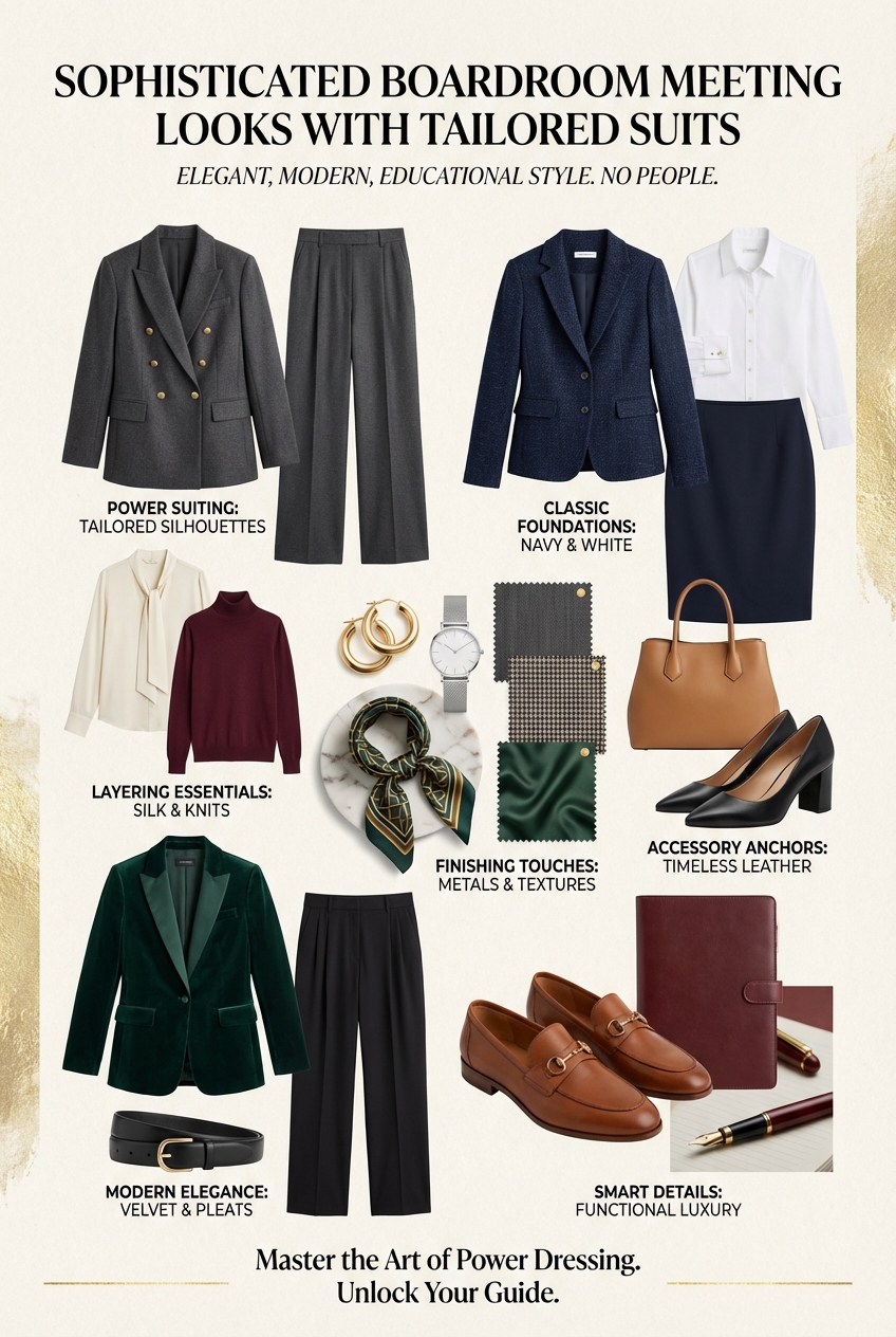 Sophisticated Boardroom Meeting Looks With Tailored Suits - photo 4