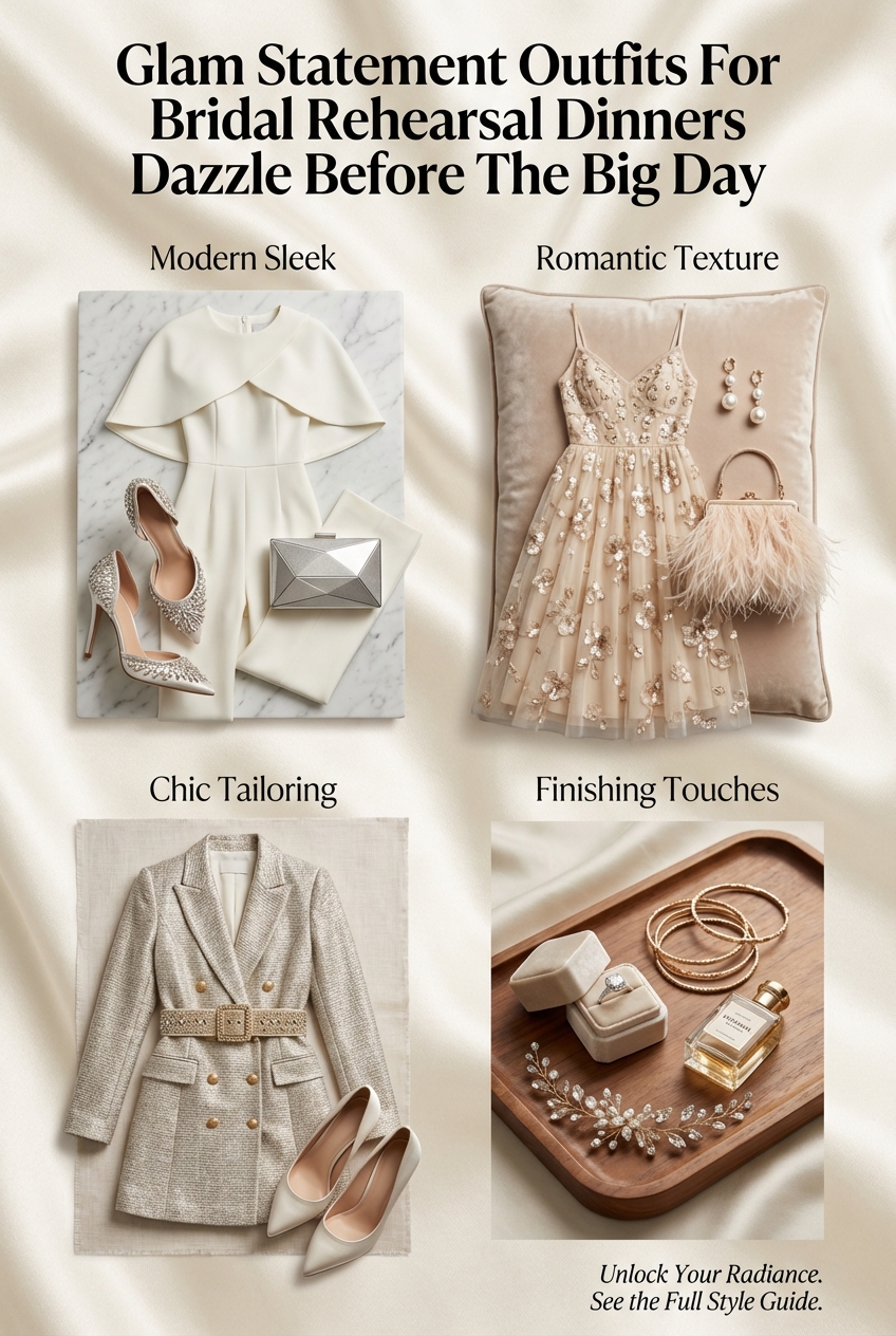 Glam Statement Outfits For Bridal Rehearsal Dinners Dazzle Before The Big Day - photo 4