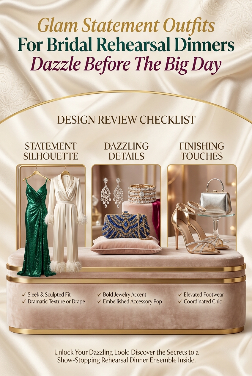 Glam Statement Outfits For Bridal Rehearsal Dinners Dazzle Before The Big Day - photo 5