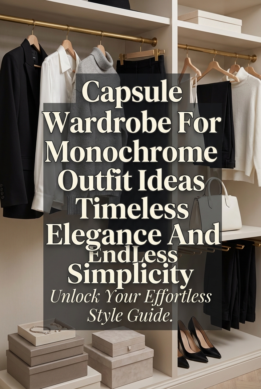 Capsule Wardrobe For Monochrome Outfit Ideas Timeless Elegance And Endless Simplicity - photo 2