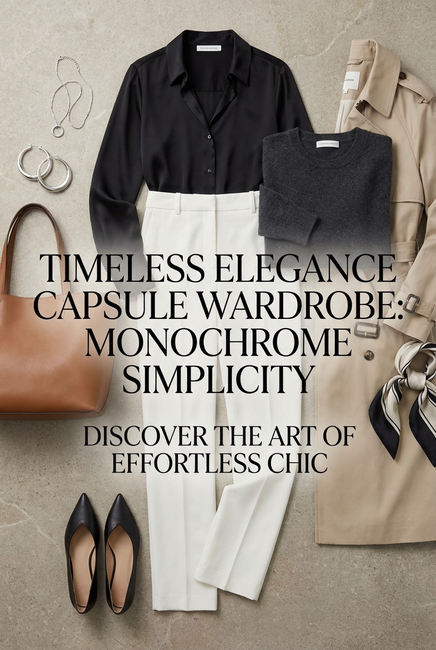 Capsule Wardrobe For Monochrome Outfit Ideas Timeless Elegance And Endless Simplicity - photo 4