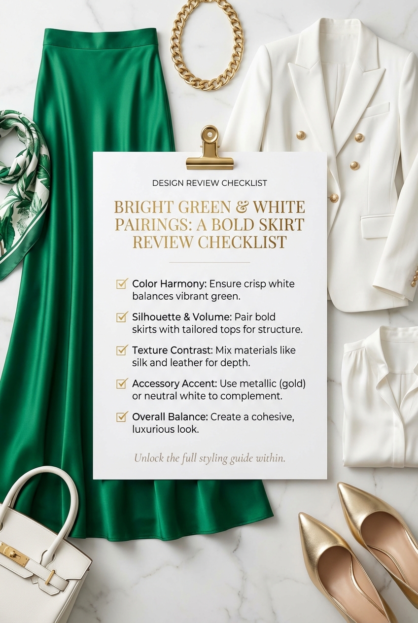 Bright Green And White Pairings For Bold Skirts - photo 5