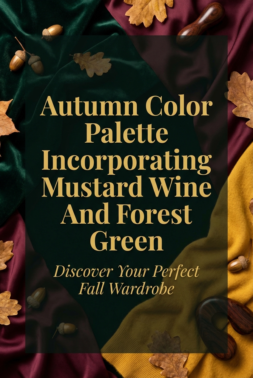 Autumn Color Palette Incorporating Mustard Wine And Forest Green - photo 2