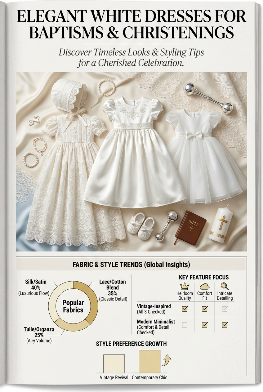 Elegant White Dresses For Baptisms And Christenings - photo 3