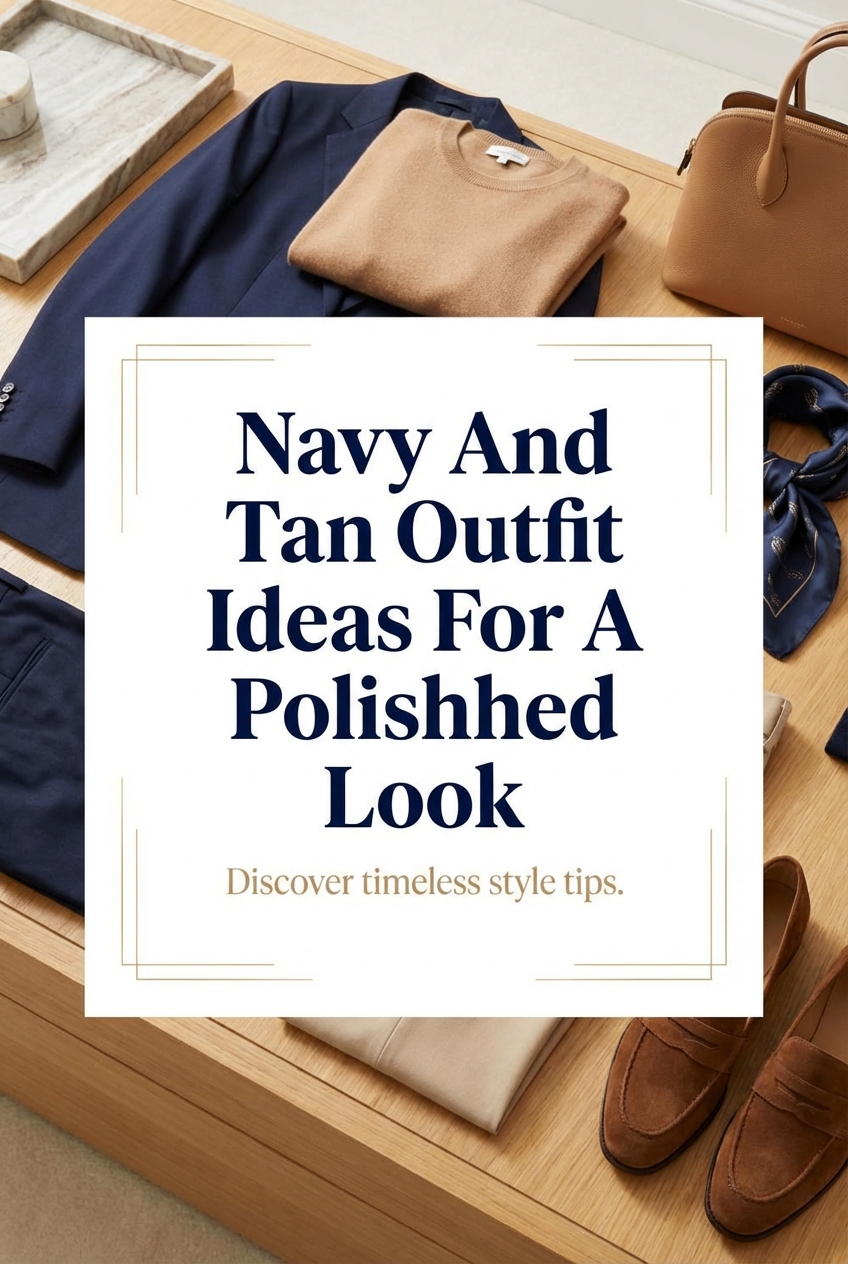 Navy And Tan Outfit Ideas For A Polished Look - photo 2