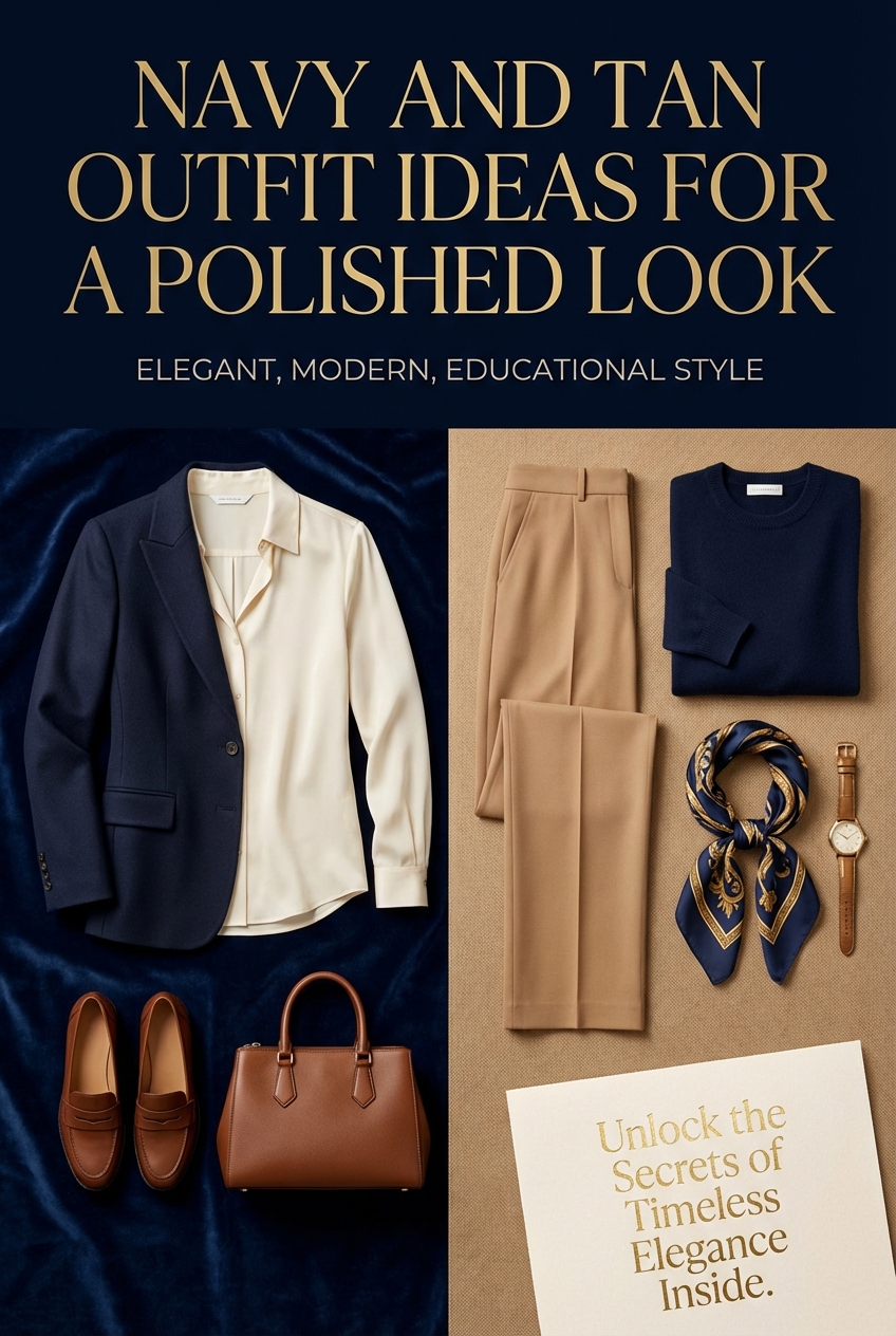 Navy And Tan Outfit Ideas For A Polished Look - photo 4