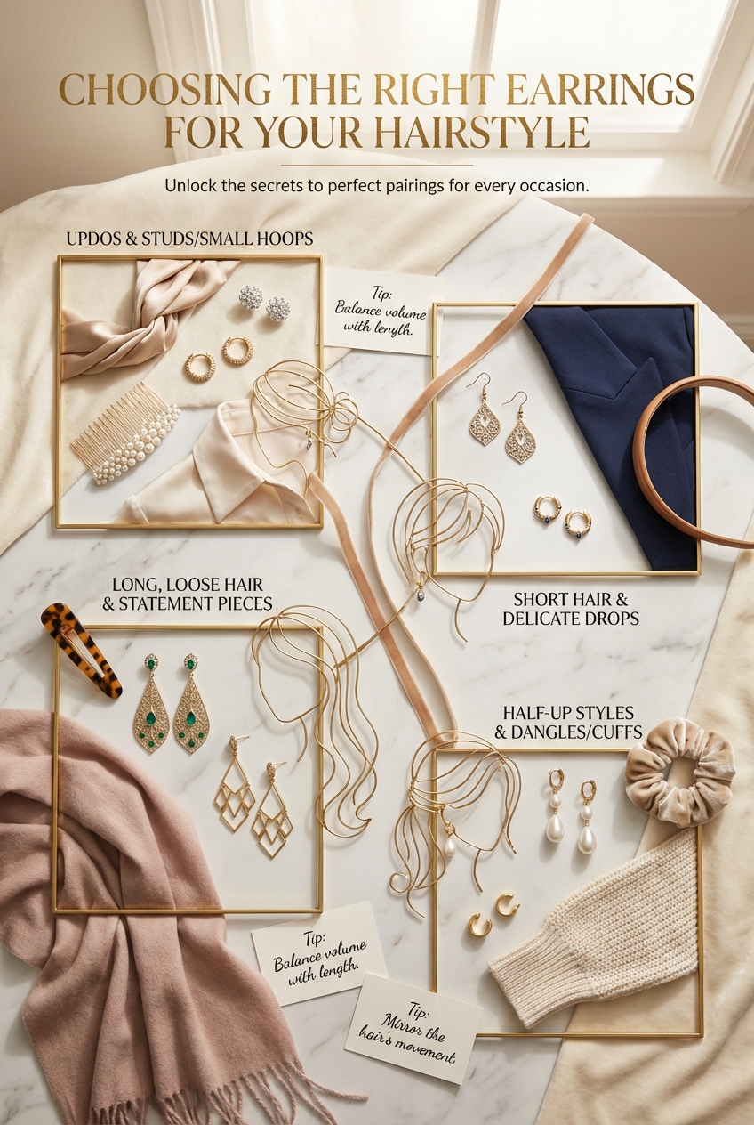 Choosing The Right Earrings For Your Hairstyle - photo 4