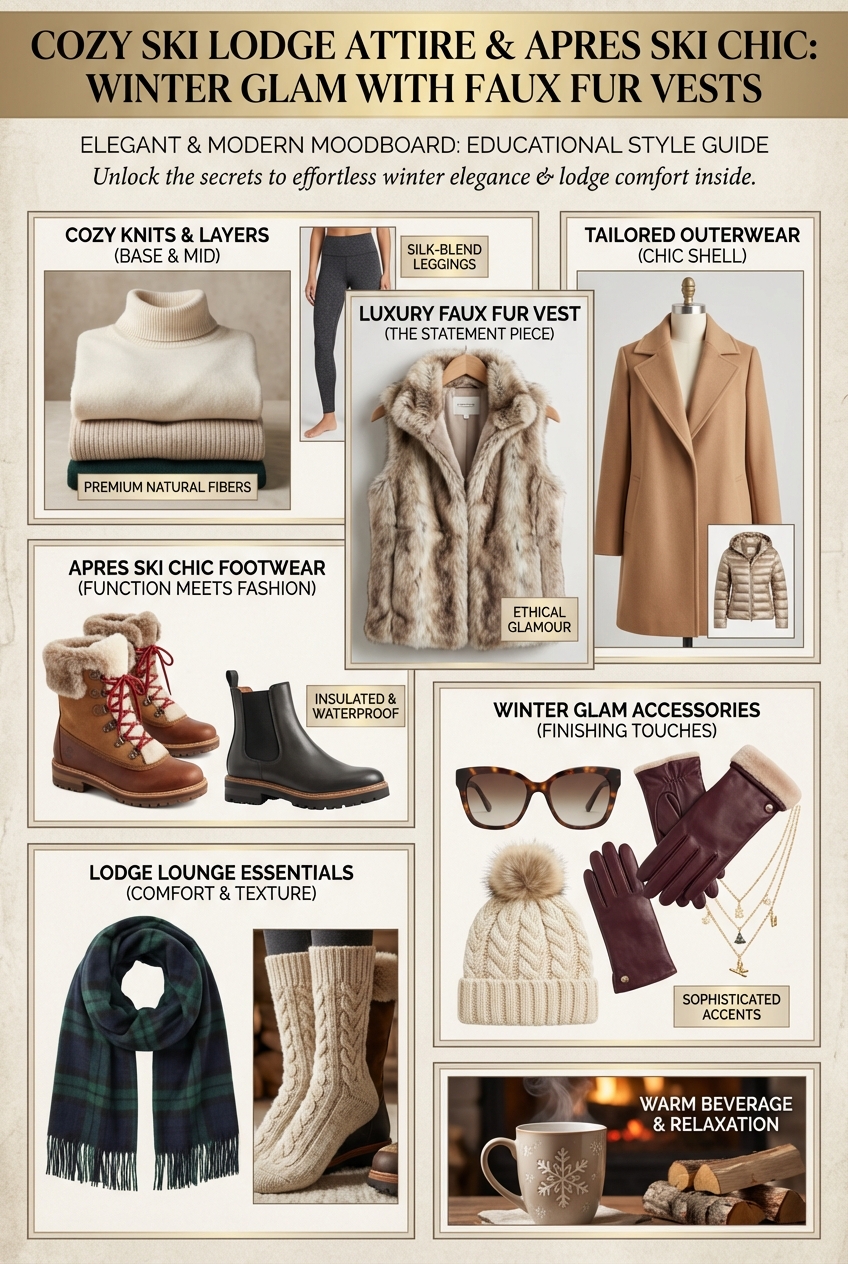 Cozy Ski Lodge Attire With Faux Fur Vests Winter Glam For Apres Ski Chic - photo 4