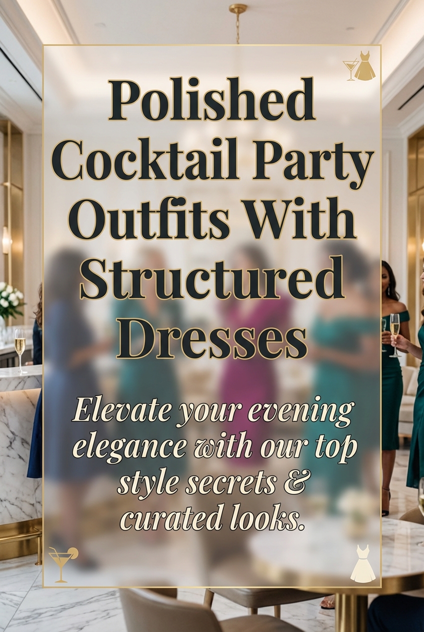 Polished Cocktail Party Outfits With Structured Dresses - photo 2