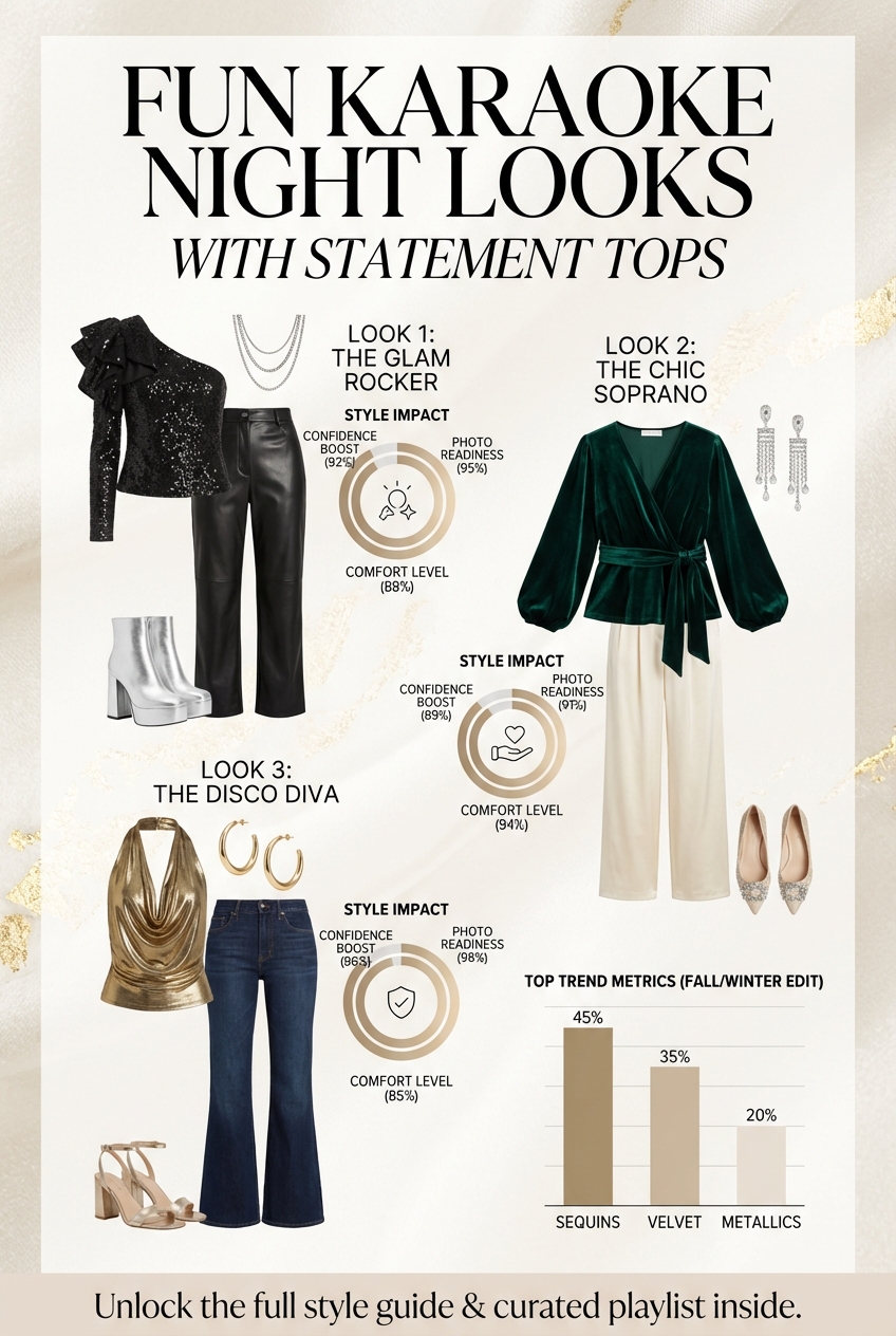 Fun Karaoke Night Looks With Statement Tops - photo 3