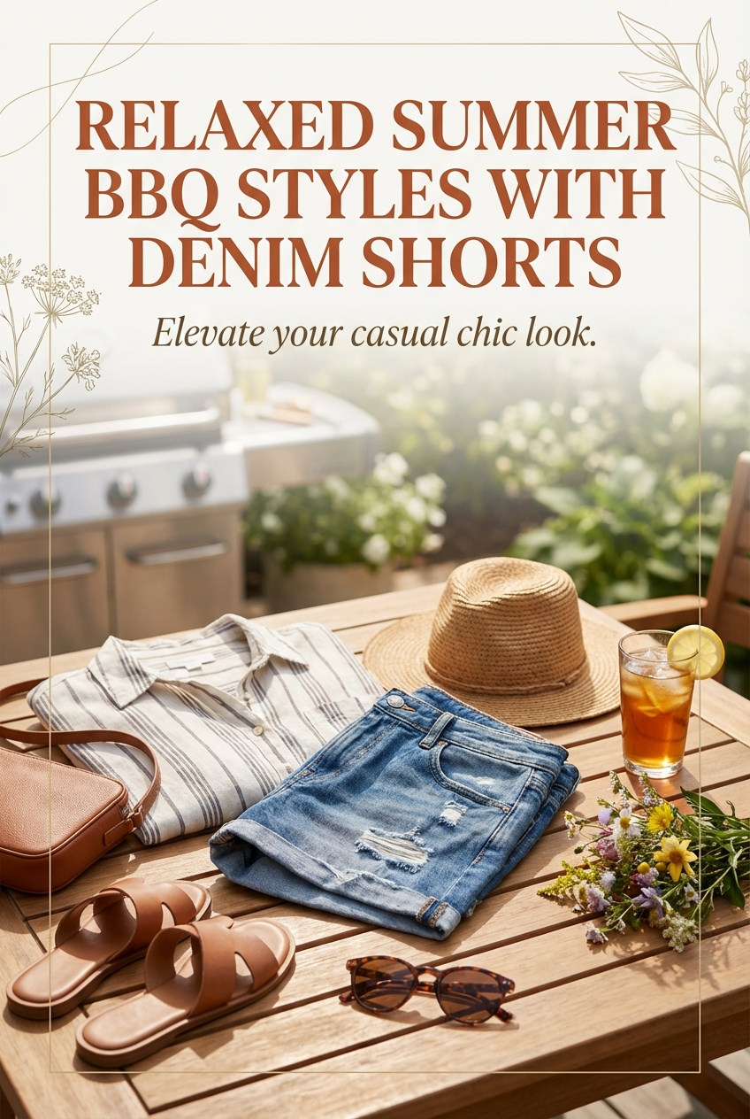 Relaxed Summer Bbq Styles With Denim Shorts - photo 2