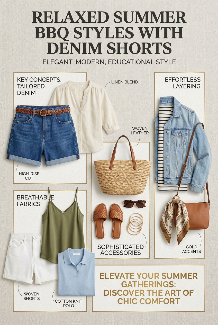 Relaxed Summer Bbq Styles With Denim Shorts - photo 4