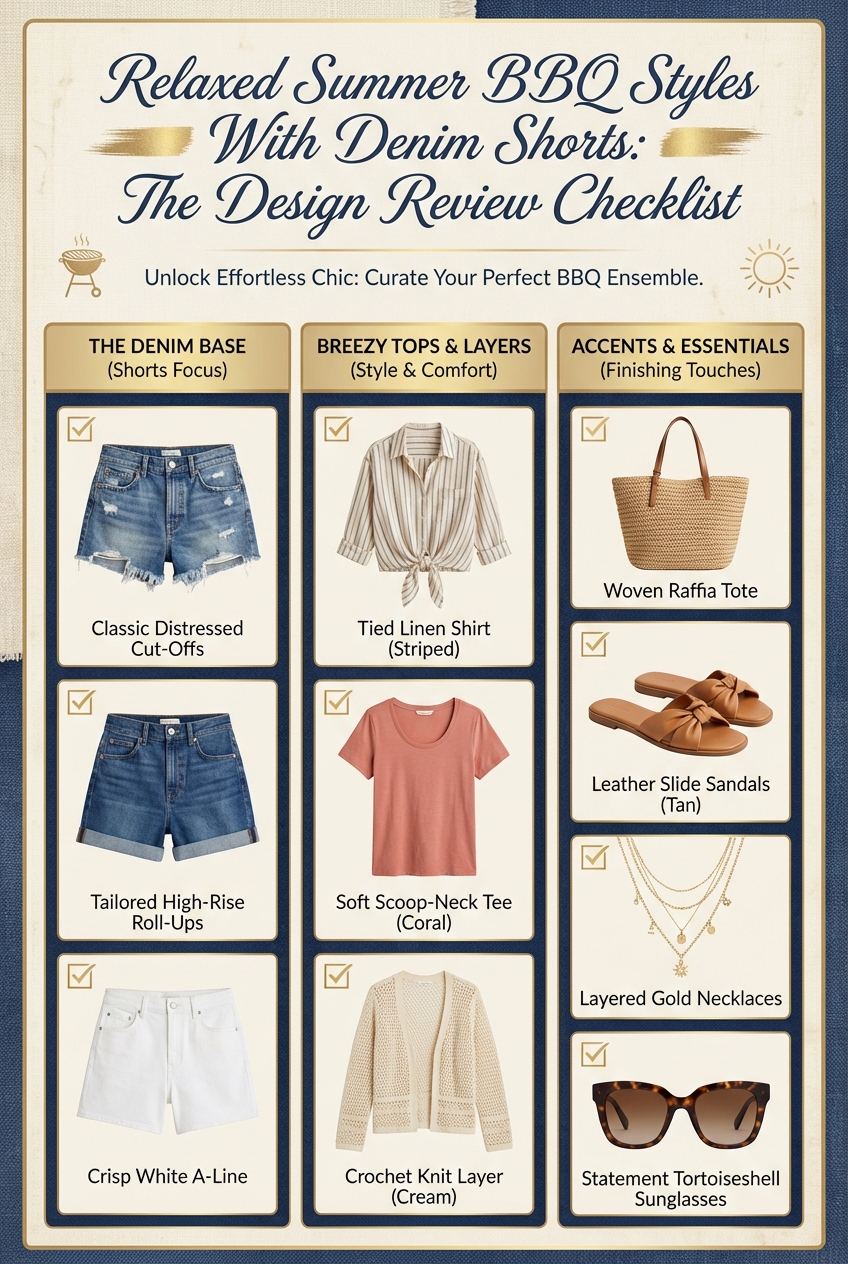 Relaxed Summer Bbq Styles With Denim Shorts - photo 5