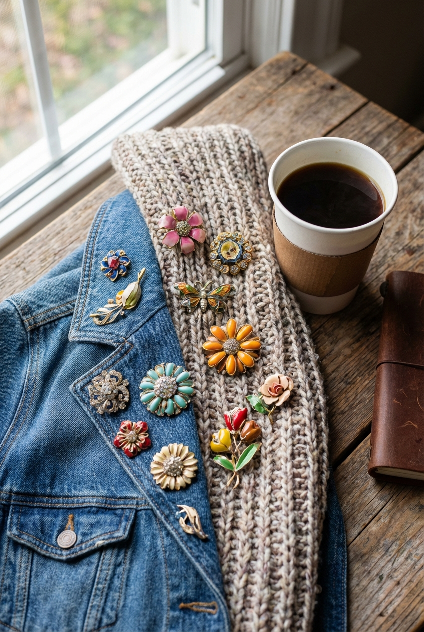 Brooches And Pins Vintage Accessories In Modern Fashion