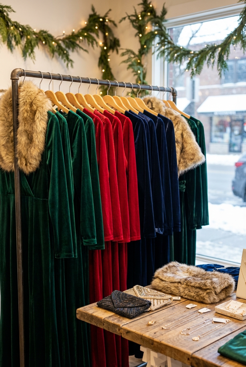 Glamorous Velvet Dresses For Winter Weddings