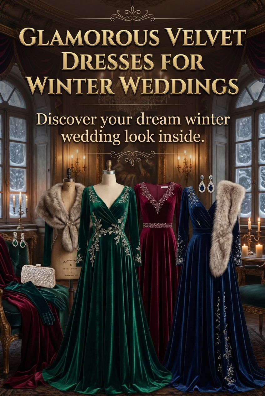 Glamorous Velvet Dresses For Winter Weddings - photo 2