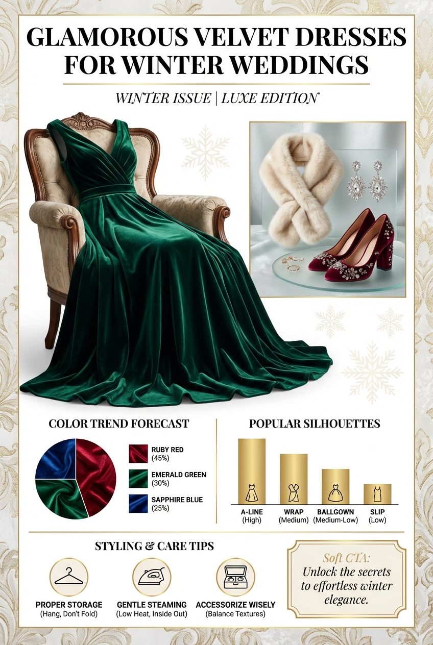 Glamorous Velvet Dresses For Winter Weddings - photo 3