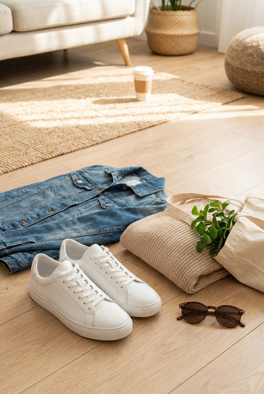Crisp White Sneakers For Everyday Outfits