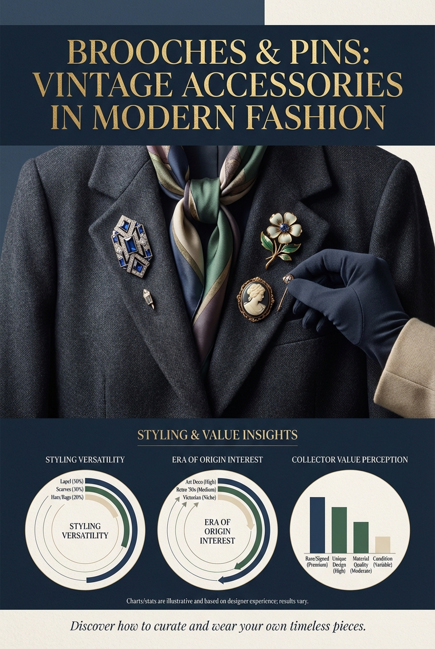 Brooches And Pins Vintage Accessories In Modern Fashion - photo 3