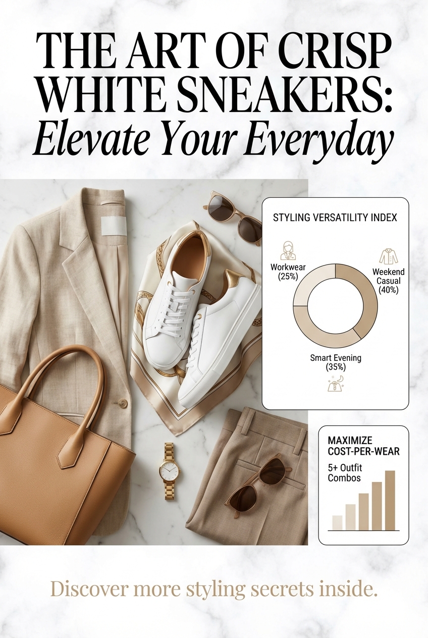 Crisp White Sneakers For Everyday Outfits - photo 3