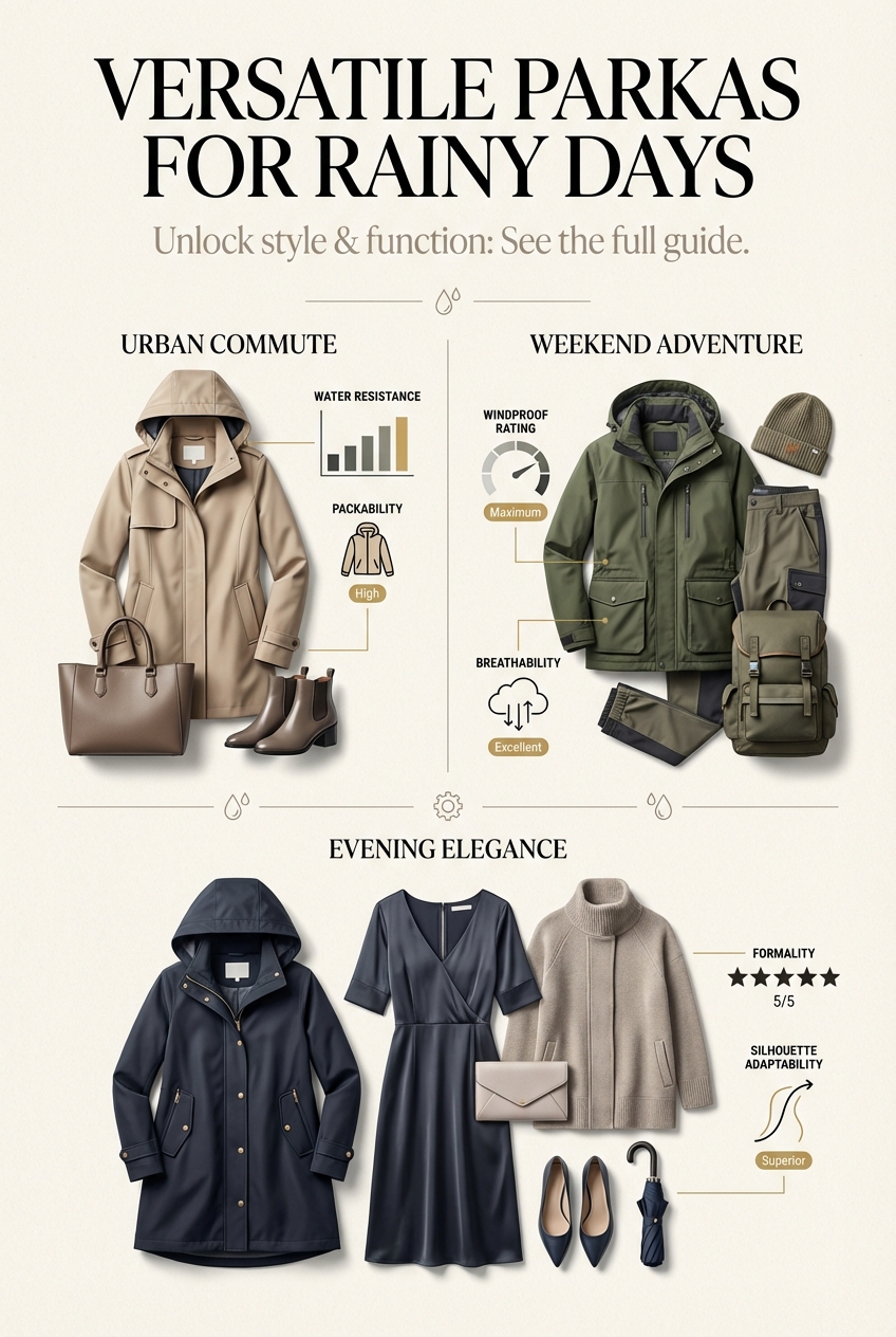 Versatile Parkas For Rainy Days - photo 3