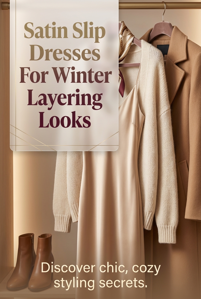 Satin Slip Dresses For Winter Layering Looks - photo 2