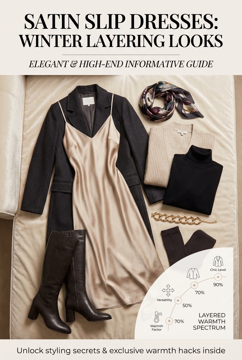 Satin Slip Dresses For Winter Layering Looks - photo 3