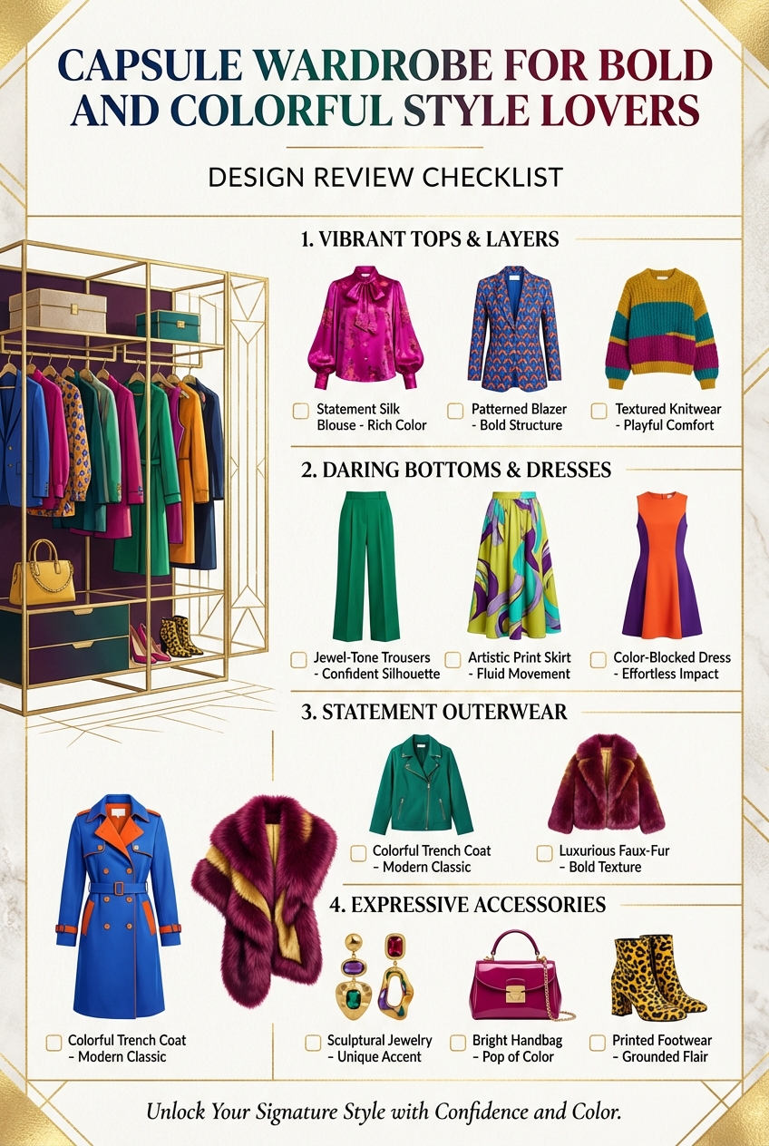 Capsule Wardrobe For Bold And Colorful Style Lovers - photo 5